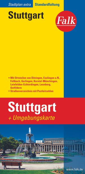 ISBN 9783827925923: Falk Stadtplan Extra Stuttgart 1:20.000 - mit den Ortsteilen von Ditzingen, Esslingen a.N., Fellbach, Gerlingen