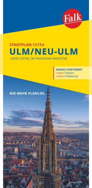 ISBN 9783827926845: Falk Stadtplan Extra Ulm, Neu-Ulm 1:20.000 - mit Ortsteilen von Blaustein, Elchingen, Erbach, Illerkirchberg, Nersingen