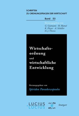 ISBN 9783828200340: Wirtschaftsordnung und wirtschaftliche Entwicklung