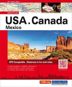 ISBN 9783828308350: Hallwag Strassenatlas USA, Canada, Mexico - USA, Kanada, Mexico in übersichtlichen Karten mit Spiralbindung, Ortsverzeichnis, 4WD Tracks und Reiseinformationen. GPS tauglich