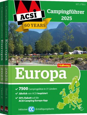 ISBN 9783828330054: ACSI Campingführer Europa 2025 / Bestehend aus 2 Bänden inkl. ACSI CampingCard Ermässigungskarte / Taschenbuch / 1392 S. / Deutsch / 2024 / Kümmerly und Frey / EAN 9783828330054