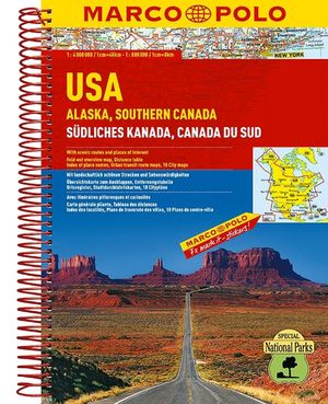 ISBN 9783829737111: MARCO POLO ReiseAtlas USA, Alaska, Südliches Kanada 1:4 000 000 - Kalifornien 1:800 000, Florida 1:800 000