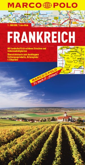 ISBN 9783829738583: MARCO POLO Länderkarte Frankreich - 1:800000