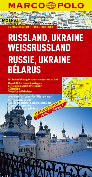 ISBN 9783829738811: MARCO POLO Länderkarte Russland, Ukraine, Weißrussland 1:2 000 000