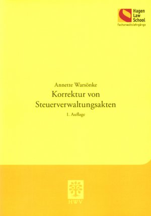 ISBN 9783830532958: Korrektur von Steuerverwaltungsakten - 1. Auflage