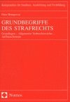 ISBN 9783832902742: Grundbegriffe des Strafrechts