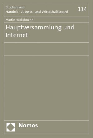 ISBN 9783832923365: Hauptversammlung und Internet