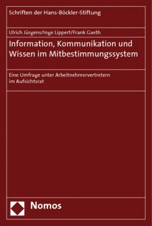 ISBN 9783832935887: Information, Kommunikation und Wissen im Mitbestimmungssystem - Eine Umfrage unter Arbeitnehmervertretern im Aufsichtsrat