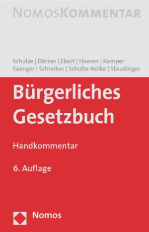 ISBN 9783832946777: Bürgerliches Gesetzbuch – Handkommentar