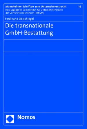 ISBN 9783832955755: Die transnationale GmbH-Bestattung