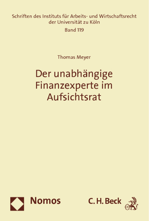 ISBN 9783832976033: Der unabhängige Finanzexperte im Aufsichtsrat