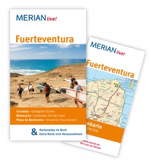 gebrauchtes Buch – Izabella Gawin – MERIAN live! Reiseführer Fuerteventura: Mit Kartenatlas im Buch und Extra-Karte zum Herausnehmen