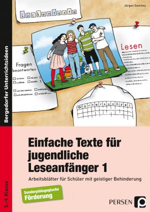 ISBN 9783834433855: Einfache Texte für jugendliche Leseanfänger / Arbeitsblätter für Schüler mit geistiger Behinderung, 5. -9. Klasse. Förderschule