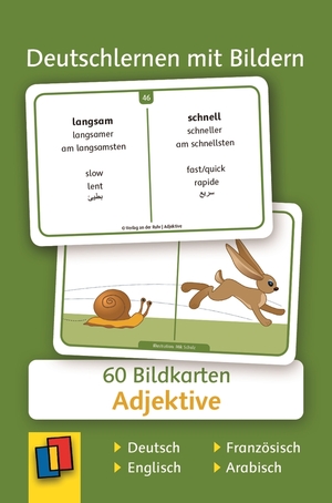 ISBN 9783834632241: Adjektive - Deutsch, Englisch, Französisch und Arabisch – 60 Bildkarten