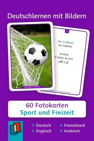 ISBN 9783834642189: Deutschlernen mit Bildern - Sport und Freizeit | 60 Fotokarten auf Deutsch, Englisch, Französisch und Arabisch | Redaktionsteam Verlag an der Ruhr | Box | Deutsch lernen mit Bildern | 64 S. | Deutsch