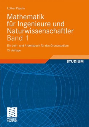 ISBN 9783834817495: Mathematik für Ingenieure und Naturwissenschaftler Band 1 - Ein Lehr- und Arbeitsbuch für das Grundstudium