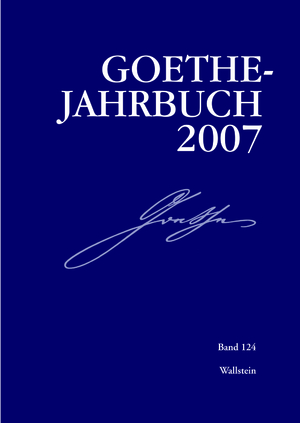 ISBN 9783835302457: Goethe-Jahrbuch