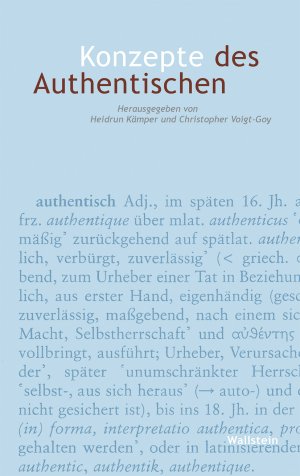 ISBN 9783835330979: Konzepte des Authentischen