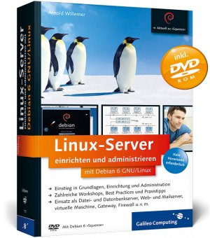 ISBN 9783836216531: Linux-Server einrichten und administrieren mit Debian 6 GNU/Linux