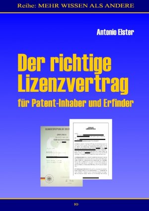 ISBN 9783837088670: Der richtige Lizenzvertrag - für Patent-Inhaber und Erfinder