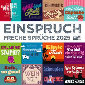 ISBN 9783838445342: Einspruch Kalender 2025 - 30x30