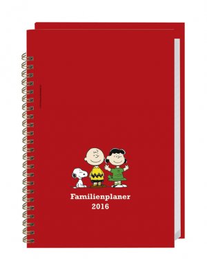 ISBN 9783840136382: Peanuts Familienplaner Buch A5 2016 – Taschenkalender mit fünf Namensspalten 