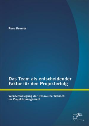 ISBN 9783842887626: Das Team als entscheidender Faktor für den Projekterfolg: Vernachlässigung der Ressource 'Mensch' im Projektmanagement