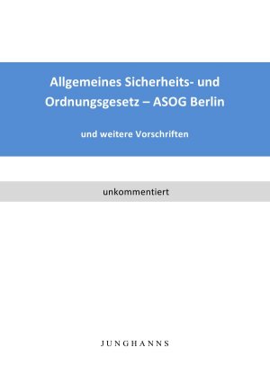 ISBN 9783844257649: Allgemeines Sicherheits- und Ordnungsgesetz - ASOG Berlin