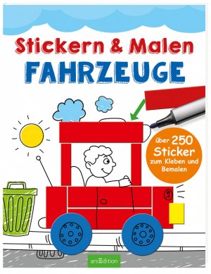 ISBN 9783845814148: Stickern & Malen Fahrzeuge – Über 250 Sticker zum Kleben und Bemalen