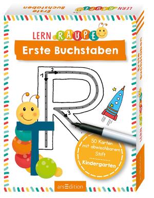 ISBN 9783845834849: Lernraupe – Erste Buchstaben – 50 Karten mit abwischbarem Stift