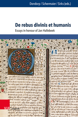 ISBN 9783847107316: De rebus divinis et humanis – Essays in honour of Jan Hallebeek