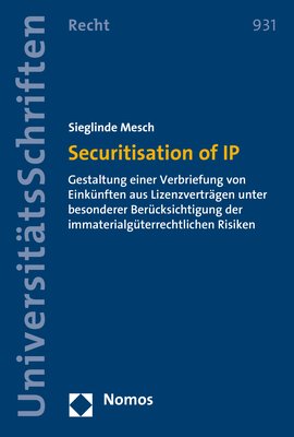 ISBN 9783848746002: Securitisation of IP – Gestaltung einer Verbriefung von Einkünften aus Lizenzverträgen unter besonderer Berücksichtigung der immaterialgüterrechtlichen Risiken