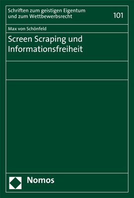 ISBN 9783848750672: Screen Scraping und Informationsfreiheit