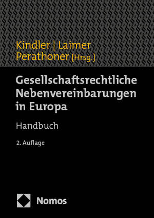 neues Buch – Peter Kindler – Gesellschaftsrechtliche Nebenvereinbarungen in Europa