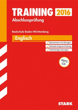 ISBN 9783849018788: Training Abschlussprüfung Realschule Baden-Württemberg 2016 - Englisch mit CD