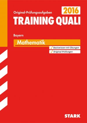 ISBN 9783849019662: STARK Training Quali Bayern - Mathematik A4: Original-Prüfungsaufgaben 2009-2015