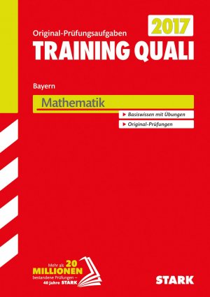 ISBN 9783849024871: STARK Training Quali Bayern - Mathematik A4: Original-Prüfungsaufgaben 2012-2016. Basiswissen mit Übungen. Original-Prüfungen