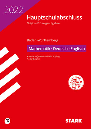 ISBN 9783849051167: STARK Original-Prüfungen Hauptschulabschluss 2022 - Mathematik, Deutsch, Englisch 9. Klasse - BaWü