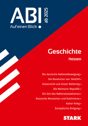 ISBN 9783849059965: STARK Abi - auf einen Blick! Geschichte Hessen 2025