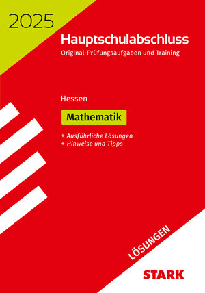 ISBN 9783849060961: STARK Lösungen zu Original-Prüfungen und Training Hauptschulabschluss 2025 - Mathematik - Hessen | Taschenbuch | STARK-Verlag - Abschlussprüfungen | 220 S. | Deutsch | 2024 | Stark Verlag GmbH