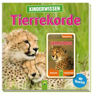 ISBN 9783849902087: Kinderwissen Tierrekorde: Buch mit 32 Quartettkarten