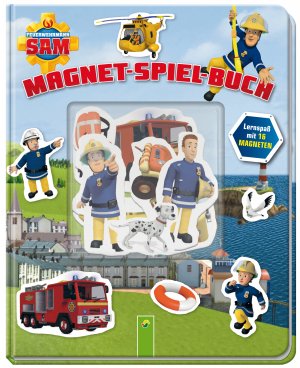 ISBN 9783849913359: Feuerwehrmann Sam Magnet-Spiel-Buch – Lernspaß mit 16 Magneten