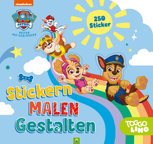 ISBN 9783849929053: PAW Patrol Stickern, Malen, Gestalten – Malbuch mit 250 Stickern I Für Kinder ab 3 Jahren