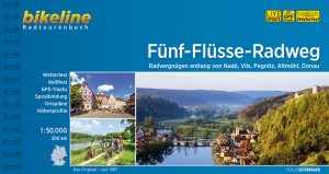 ISBN 9783850003674: Fünf-Flüsse-Radweg - Radvergnügen entlang von Naab, Vils, Pegnitz, Altmühl, Donau - 300 km, 1:50.000