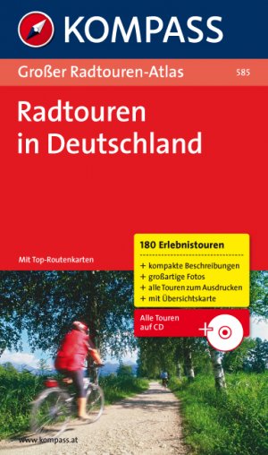 ISBN 9783850260879: Großer Radtouren-Atlas Deutschland - 180 Touren mit Top-Routenkarten.