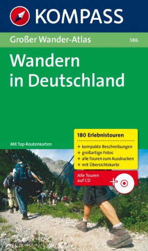 ISBN 9783850260886: Wandern in Deutschland – Großer Wander-Atlas mit 180 Touren mit Top-Routenkarten