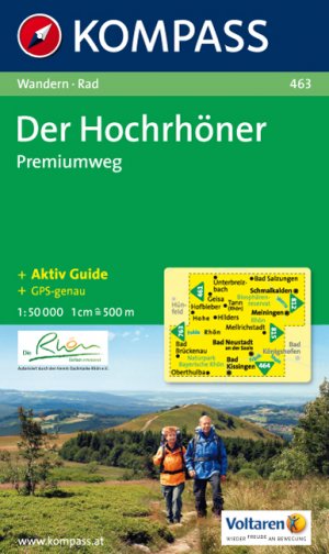 ISBN 9783850261852: Der Hochrhöner - Premiumweg - Wanderkarte mit Kurzführer und Radwegen. GPS-genau. 1:50000