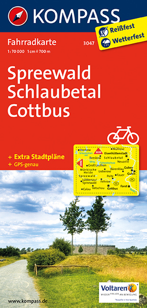 ISBN 9783850262910: KOMPASS Fahrradkarte Spreewald - Schlaubetal - Cottbus - Fahrradkarte. GPS-genau. 1:70000