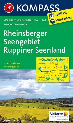 ISBN 9783850265089: Rheinsberger Seengebiet - Ruppiner Seenland - Wanderkarte mit Aktiv Guide und Radrouten. GPS-genau. 1:50000