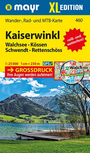 gebrauchtes Buch – Mayr XL Edition – Kaiserwinkl XL - Wander-, Rad- und MTB-Karte. GPS-genau. 1:25000